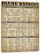 Blechschilder Boxing Knowledge, 40,6 x 30,5 cm