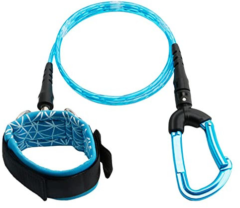 SM SunniMix Freediving Lanyard Einstellbare technisch Bruchkraft 24kN Taucharmband für Freediving, Blau