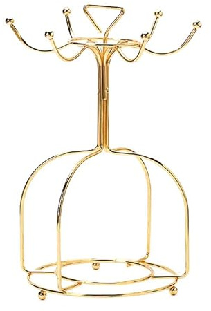 Tea Cups Display Stand, Saucer Display Stand Holder Iron Coffee Cup Rack Plate Water Cup Drain Rack Kitchen Storage Cup Rack for Restaurant Cafe Bar Kitchen