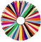 KGS Nylon-Reißverschluss zum Nähen und Basteln | 20 Farben | Größe: 25.4 CM / 10 Zoll | 40 Reißverschlüsse/Packung | Mehrfarbige Reißverschlüsse für Taschen, Beutel, Röcke, Kleider