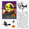 BENECREAT Stanzformen zum Thema Halloween, 10x16 cm Raben-Kürbis-Geist-Hexen-Besen-Prägeformen für Halloween-Sammelalbum-Karten, Die DIY-Bastel-Gefälligkeiten Herstellen, 0.8 mm Dick