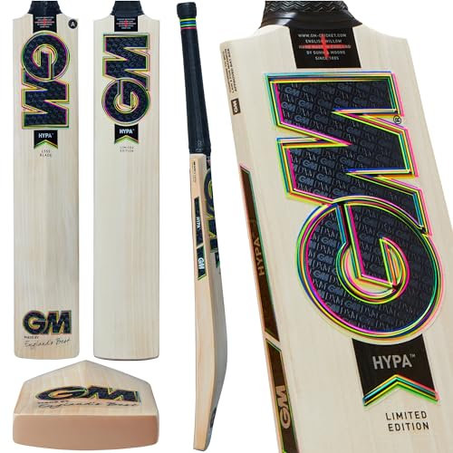Gunn & Moore Unisex Jugend Hypa Cricketschläger aus englischem Weidenholz, Size 5-User Height 150-157cm