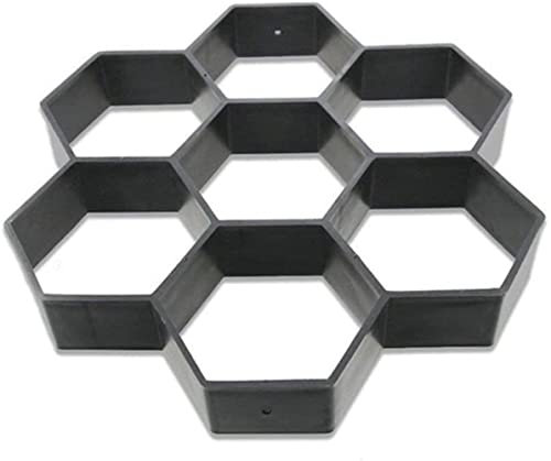 LATRAT DIY Betonform Gehweg Form Gehwegen Schalungsform Gießform, Gehweg Plasterform für DIY Basteln Beton Pflastersteine Terrassenplatten Gehwegplatten Schwarz