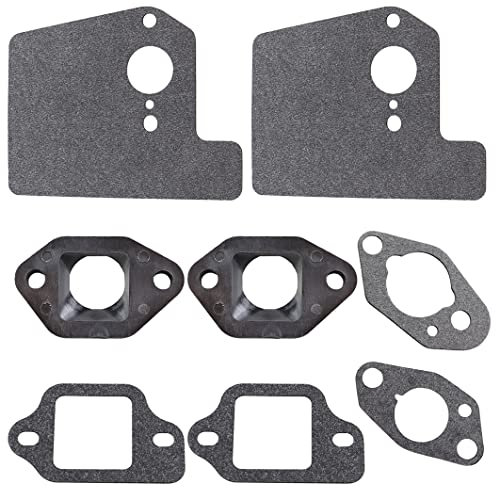 MCHNIC Kit de Joints de carburateur pour Honda GCV160 GCV135 GCV190A GCV190 GSV190 HRS216 HRT216 HRB216 HRR216 HRZ216# 16212-Zl8-000 16228-ZL8-000 16221-883-800 16211-ZL8-000 Isolateur de carburateur