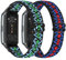 YCHDDER Bracelet élastique en nylon compatible avec Huawei Band 6/Huawei Band 6 Pro/Honor Band 7, bracelet de rechange sport réglable et respirant pour homme et femme