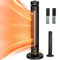 Infrarot Standheizstrahler 1500W, Heizstrahler Terrasse Outdoor Terrassenheizer 8 Heizstufen 75° Oszillation, IP65 Wasserdicht Infrarot Heizstrahler mit Fernbedienung Timer