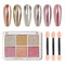 GZMAYUEN Rosa Golden Chrome Nagel Puder 6 Farbe Nagelpulver Chrome Pigment Mirror Effect Nail Powder