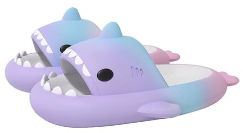 Lanivic Requin Chaussons Fille Pantoufles Tigre Mignon Claquettes Garçon Chaussures pour Piscine et Plage Antidérapant Douche Chaussons Maison d'été