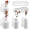 Povxlum 4Pcs Vase Silicone Molds and 1Pc Tray Flower Vase Bottle Resin Casting Moulds Reusable Epoxy Resin Moulds for DIY Casting Crafts Home Decoration Making Decorative Ornaments Plant Pots