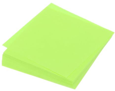 QUARKZMAN 100 Blatt Origami-Papier beidseitig fluoreszierendes Grün 10 x 10 cm 70 g/m² quadratisches Faltblatt für Kunsthandwerk, Anfänger, Geschenkdekorationen