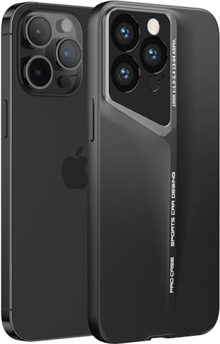 Wibrthz Schutzhülle für iPhone 15 Pro Max, Einzigartiges Luxus-Supercar-Design, Ultradünn Harter PC Stoßfest Kratzfest rutschfest Schützende Robuste Hülle für iPhone 15 Pro Max(Schwarz)