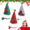 SOETDERT Haarspange Weihnachten, 3 Stück Mini Weihnachtsmütze Haarspange, Glitzer Nikolausmütze Haarschmuck Weihnachten, Weihnachts Hut Haarspangen Haar Accessoires für Mädchen Damen