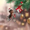 Acrylic Dachshund Christmas Ornament, Funny Dog Christmas Tree Decoration, Dachshund Gifts for Dog Lovers