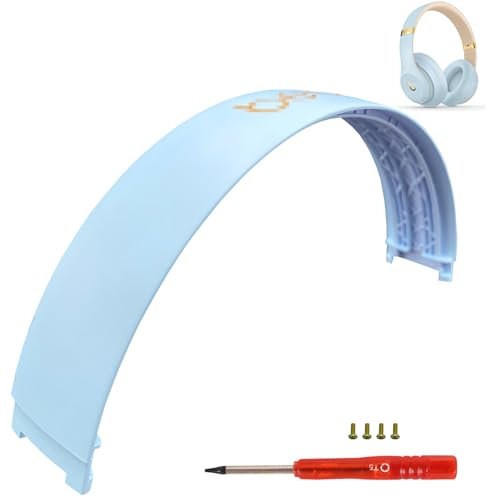 Beat Headband Replacement Studio 3 Parts as Same as Stock Arch Band Repair Kit Compatible with Beats by Dre Studio 3/A1914 and Studio 2 Wired/Wireless (B0500/B0501) Over-Ear Headphones (Crystal Blue)