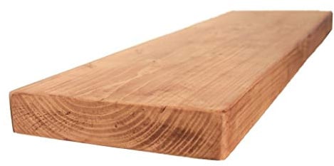 Chill House Flat Rustic Floating Shelf 9x2 inches, 40cm long - Antique Pine Finish Reclaimed Wood Floating Shelves for Wall Decor, Rustic Wooden Shelves for Bedroom, Living Room, Kitchen, or Bathroom