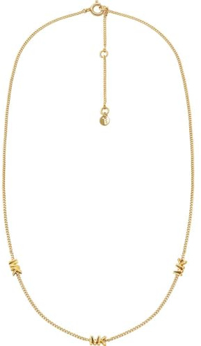 Michael Kors Premium Damen Halskette aus Sterlingsilber in Goldoptik, MKC1780710