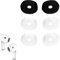 Haofun [3 Paar] Ersatz-Ohrstöpsel für Airpods 4, Schützende Flüssig Silikon Hülle Soft Skin, Silikon-Ohrstöpsel für Airpods4 passen in die Ladehülle - 2 Paar Weiß + 1 Paar Schwarz