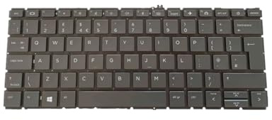 fqparts Laptop Keyboard for HP ProBook 635 Aero G8 Black UK English Layout