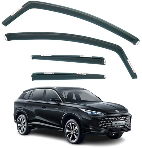 Set Of 4 Rain & Wind Deflectors For MG HS 2025 2026 Models. MG HS Rain Guards, MG HS Window Visors.