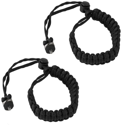 2 stk Kamera Handschlaufe,Camera Wrist Strap mit 1/4 Zoll D-Ring Schraube | robuste Handgelenk Schlaufe Kamera für Action-Cams, 360° Selfie-Sticks & kompatible Kameras