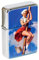 sitzender Pretty PIN-UP MÄDCHEN Klappfeuerzeug in einer Geschenk Dose