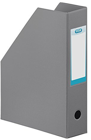 Elba Fast 400080227 Lot de 10 Porte revues 24 x 32 dos 7 cm Gris