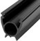 STEIGNER Joint d'Étanchéité pour Porte de Garage Noir 33x41 mm, SBD01, 2,5 m