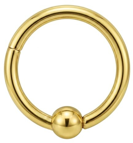 16 Gauge 316L Chirurgenstahl Clicker klappbar Bead Ring Piercingschmuck