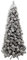 Generico Albero di Natale 240 CM Slim INNEVATO AD Ombrello 1095 Tips in PVC D.108 CM