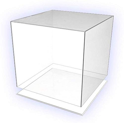 HOKU Holzhäuser Kunststofftechnik Präsentationsbox Acryl-glas box 30-cm x 30-cm x 30-cm mit Boden/Deckel Würfel, Acryl/Acrylglas, 5 transparente Seiten, farblos