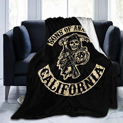Sons of Anarchy Deckenbezug Decke Flanell Wolldecke Reise-Super Weiche Flauschige Warme Sofadecke