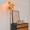 Qazqa - Landhaus I Vintage Vintage Stehlampe Gold I Messing 2-Licht - Botanica I Wohnzimmer I Schlafzimmer - Stahl Länglich I Organisch - LED geeignet E27