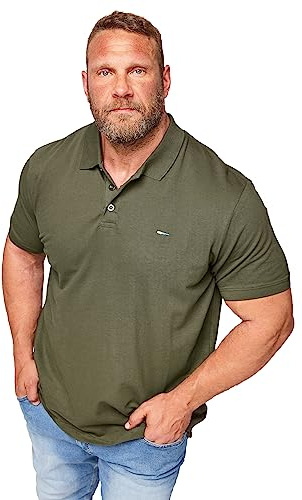 BadRhino Big & Tall Khaki Core Polo Shirt - Men's - Plus Size Curve