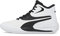 PUMA Herren Triple Mid Basketball Sneaker, Weiß/Schwarz, 45 EU