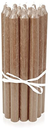 LUMELY dänische Premium Stabkerzen Sand, 12er Pack, Höhe 29cm, Ø 2,2cm, Brenndauer ca. 14 Stunden, zylindrische Leuchterkerzen, Deko Kerzen Set, Kerzen Skandinavisch