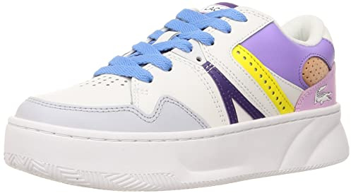 Lacoste L005 222 1 SFA, Zapatillas Mujer, Wht Lt PURP, 39 EU