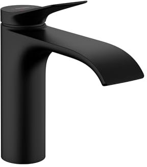 hansgrohe Vivenis 75020671 Moderner Wasserhahn mit 1 Griff, 1 Loch, 17,8 cm hoch, Mattschwarz