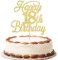 Xsstarmi 1 Pack Happy 18th Birthday Cake Topper Glitter 18 & Fabulous Cheers to 18 Years Old Birthday Cake Pick for Celebrating 18th Birthday Anniversary Party Cake Decorations Supplies Gold