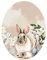 Logbuch-Verlag 200 Osteraufkleber auf Rolle 6 x 4,5 cm Osterei Osterhase Sticker in pastellfarben