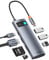 Baseus 4K USB C HDMI Adapter, 7-in-1 Docking Station: 3 USB-A, Card Reader, 100W PD, Compatible with iPhone 15, Mac, Dell, Acer, HP, ASUS, Steam Deck, Rog Ally