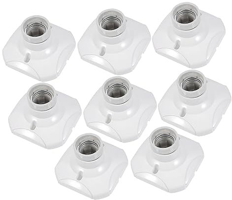 Housoutil 8st Lampenhalter E27 Lichtbasis Lampensockel Aus Keramik Led-lampe Schraubsockel Led-schreibtischlampen Stehlampensockel E26 Basis Birne Weiß Die Glühbirne Kupfer Lampenzubehör