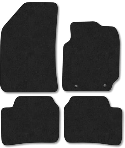 Fits Hyundai i10 (2020+) Carpet Car Mats | Black Edge Trim Tailored Fit Floor Mats Full Coverage Protection Accessories Easy Clean Anti Slip Made in the UK