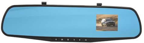 Rückspiegel, 1080P-Fahrzeugfahrrekorder, 2,4-Zoll-Full-HD-1080P-Smart-Rückspiegel mit Frontaufnahmekamera und G-Sensor für Auto, LKW, SUV