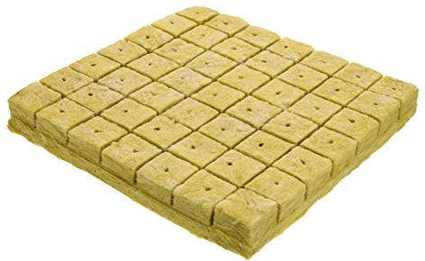 Supvox Steinwolle Würfel Grow Cubes Für Hydrokultur Erdloser Anzuchtblock 40x40x40mm 49 Stück Pflanzstecker Für Gemüse Blumen Topfpflanzen Gartenbedarf