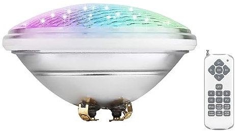 LED Ring Underwater Fountain Light - Recessed Landscape Spotlight - 12V RGBW PAR56 Replacement Bulb - IP68 Waterproof Stainless Steel Material Fountain Lights, for Outdoor, Garden, Pool ( Color : Rgb+