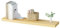 eSituro Wandregal Holz, Regal Wand, Hängeregal, Schweberegal, Regalbrett 80x19x3,5 cm, Wand Regal, für Küche Wohnzimmer Schlafzimmer, Wandboard mit unsichtbarer Halterung, Holzoptik