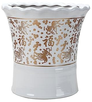 Pots de Plantes D'intérieur et D'Extérieur Pot de fleur en céramique grand Extra Large ménage salon de style européen atterrissage Fortune arbre Pot grand diamètre Jardinières Pour Plantes D'extérieur