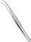 AIVEKE Professionelles Edelstahl Pinzette - Silber Gebogene Pinzette Rutschfest Abgewinkelte Pinzetten 15.7cm Mehrzweckpinzette Lange Pinzetten für Handwerksreparatur Nähmaschinen Schmuck