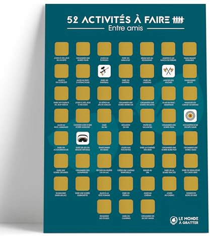 52 Aktivitäten mit Freunden - Rubbelposter