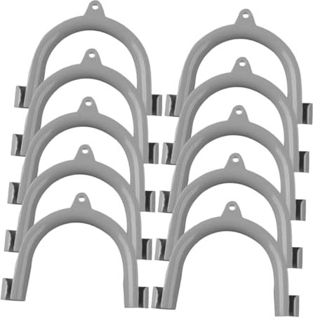 Hoement 10pcs Washing Machine Drain Hose Holder u Shape Washer Drain Hose Hook Flexible Washing Machine Clip for Washers